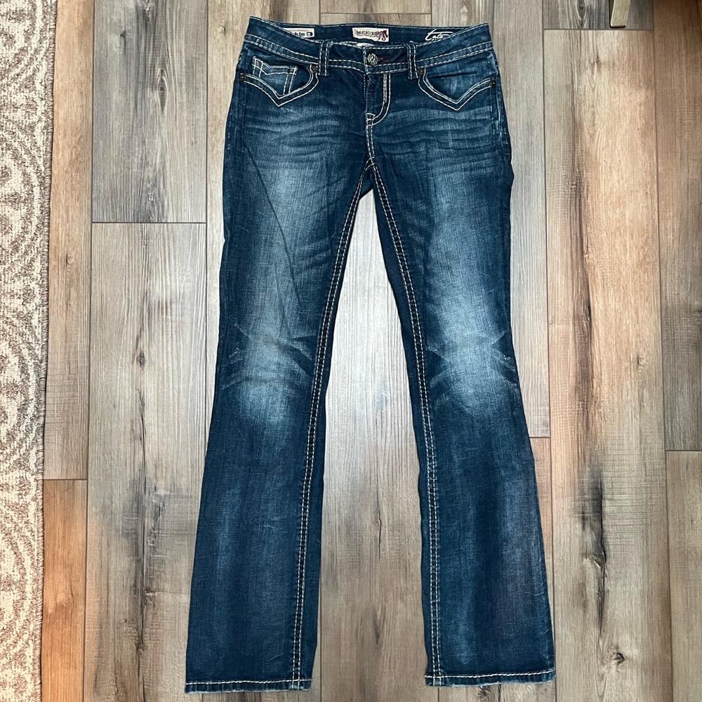 MEK slim boot cut denim jeans size 28